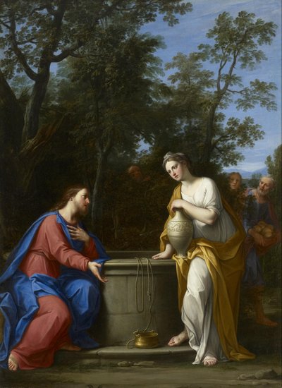 Christus und die Frau von Samaria von Marcantonio Franceschini